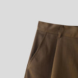 AIDASE  -  Men Shorts Patchwork Button Loose Korean Style Casual Men Bottoms Streetwear Summer 2025 Fashion Male Shorts S-5XL aidase-shop