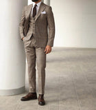 AIDASE  -  Classic 3 Piece Men Suits Coat Vest Pants Groom Business Suit Business Wedding Blazer Pants Prom Party Jacket Size Customized aidase-shop