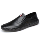 AIDASE  -  Spring Autumn New Breathable Loafers Soft Sole Anti Slip Trendy Deep Blue Men's Flat Shoes Fashion Men's Work Shoes aidase-shop