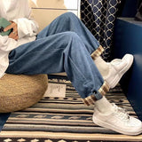 Aidase Corduroy Pants Men's Autumn and Winter Trend Sports Pants Loose Straight Wide Leg Casual Pants Men