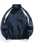 AIDASE  -  Men's Casual Lightweight Jacket Spring/autumn Color Block Zipper aidase-shop