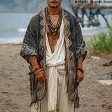 AIDASE  -  Suitable for Men Cardigans of All Shapes New Loose Casual Men's Beach Sun Protection Clothes Bohemian Style Holiday Print Shawls aidase-shop