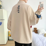 Aidase Men Bomber Jacket And Coats Letter Printed Outerwear Streetwear 2024 Fashion Plus Size Loose Windbreaker Coat Male Clothing 5XL aidase-shop