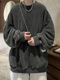 Aidase Men Sweatshirts Baggy Students American Style 4 Color Versatile Leisure Long Sleeve Round Neck Chic Cozy Advanced Handsome Soft aidase-shop