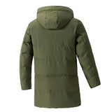 AIDASE  -  Korean Style Winter New Fashion Men's Plus Size Casual Trendy Solid Color Loose Simple Basic Hooded Quilted Coats Male Parkas aidase-shop