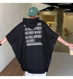 AIDASE  -  Fashion Printed Loose Batwing Sleeve Hooded Sweatshirts Men's Clothing Summer New Oversized Korean Tops Casual Sweatshirts aidase-shop
