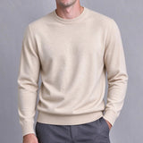 AIDASE  -  Men's Classic Crew Neck Knitwear Sweater Solid Color Pullover Casual Long Sleeve Jumper Autumn Winter Regular Fit Basic Tops aidase-shop