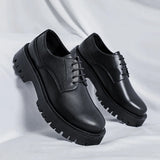 Aidase Men Business Casual Heighten Leather Shoes Male Harajuku Korean Chic Fashion High Quality Platform Wedding Leather Dress Shoes aidase-shop