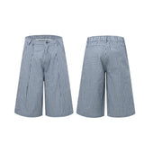 AIDASE  -  American Style Plaid Men's Shorts Summer Lazy Style Half Elastic Waist Wide Leg Pants Knee Length 2025 Trend 9W3360 aidase-shop