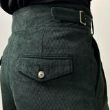 95.2Aidase Office-trousers Men Dress Pants Autumn Winter Men Corduroy Suit Pant Casual British High Waist Pants Trousers Pantalones Hombre aidase-shop