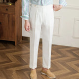 Aidase British Style Suit Pant Men Formal Wear Men Dress Pant Business Office Trouser Men Solid Color Pants High Quality Men Dress Pant aidase-shop