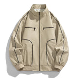 Aidase Leather Jacket Men Fashion Motocycle Jackets Stand Colar Pu Fall Winter Outwear Casual Faux Leather Coats Man Men's Clothing Top aidase-shop