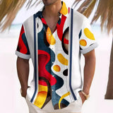 AIDASE  -  New Men's plus size shirt digital printing Hawaiian shirt