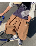 AIDASE  -  Japanese Streetwear Beige Cargo Capri Pants Women Harajuku Hippie Pockets Oversize Wide Leg Trousers Jogging Summer aidase-shop
