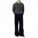 AIDASE  -  Autumn Men's Long-Sleeve Knitted Cardigan Jacket American Retro Fashion Trendy Casual High Street Loose Niche Men's Top aidase-shop