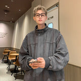 2023 Suede jacket men's spring and autumn 2023 new design sense top American trendy brand loose casual jacket military jackets Maytrends