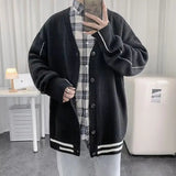 AIDASE  -  Japanese Style Cardigan Sweater Men Autumn Loose Casual Knitwear Streetwear Fashion aidase-shop