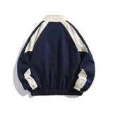 AIDASE  -  Men's Casual Jacket Contrasting Color Retro Streetwear Coat Zip Up Jacket Windbreaker Thin Sports Coats Outdwear Hiking Clothes aidase-shop