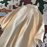 AIDASE  -  Japan Style Simple Shirt Workwear High-end Short-sleeved Shirt in Summer New Trendy City Cargo Blouse Casual Versatile Shirt aidase-shop