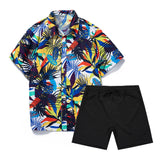 AIDASE  -  Business Attire For Men Mens 2 Piece Beach Vacation Set Shirts And Shorts Suit Outfits Bed Suits спортивный костюм мужской aidase-shop