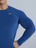 AIDASE  -  New Fitness Training Top Quick Dry Long Sleeve Outdoor Elastic Slim Fit Solid Color Round Neck Comfortable Breathable Shirt aidase-shop