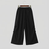 AIDASE  -  Men Pants Solid Color Drawstring Joggers Workout Casual Sweatpants Men Streetwear Loose Fashion Male Long Trousers aidase-shop