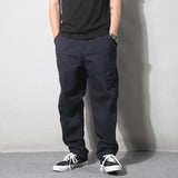 Aidase Spring Summer New Fashion High Waist Men's Clothing Casual All Match Korean Style Solid Color Loose Straight Rope Hombre Pants aidase-shop