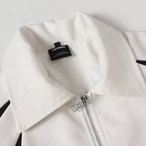 AIDASE  -  Autumn New Men's Jacket Contrast Color Patchwork Padded Shoulder Design Lapel Casual Stylish Korean Version Coats 21E7597 aidase-shop