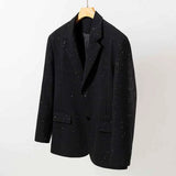 AIDASE  -  Winter New Male Solid Color Starry Sky Long Sleeve Jacket American Fashion Trend Leisure High Street Loose Niche Men's Tops aidase-shop