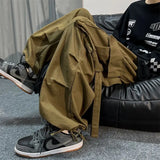 Aidase Black Cargo Pants for Men Oversize Cargo Trousers Male Green Loose Casual Japanese Streetwear Hip Hop Pocket Big Size