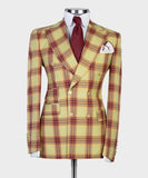AIDASE  -  Modern Men Suits Gentleman Fashion Tailor-Made Groom 2-Pcs Coat Pant Singer Wedding Suits Formal Occasions Party Size Customized aidase-shop