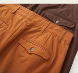 AIDASE  -  Fashion Spring Summer New Men's Solid Color Comfortable Casual Simple All Match Business Casual Old Money Style Long Pants aidase-shop