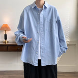 AIDASE  -  Hong Kong Style Plaid Long Sleeve Shirt Men Handsome High End Sensation Trendy Brand Japanese Style Inner Wear Autumn Student aidase-shop