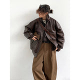 AIDASE  -  Japanese Streetwear Cargo Pants Men Autumn Drape Trousers Retro High Waist Straight Wide Leg Pants Loose Casual Men's Pants aidase-shop