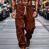 AIDASE  -  Vintage Loose Print Men's Pants Summer Thin Casual Men's Pants Travel Vacation Casual Pants Men's Clothing  Male Sweatpants Gym aidase-shop