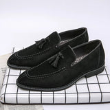 AIDASE  -  Classic Men Fringed Shoes PU Black Brown European-style Casual Comfortable Business-friendly Loafers Gentleman's Shoes Men aidase-shop