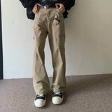 AIDASE  -  New Autumn and Winter Fashion Korean Version Patchwork Retro Workwear Wide Leg Loose and Versatile Handsome Youth Casual Pants aidase-shop