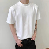 AIDASE  -  Simple Men's Tees Round Neck Embroidery Contrast Color Casual Tops Short Sleeved Summer Korean Style Male T-shirts 9W3220 aidase-shop