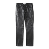 AIDASE  -  Men's Solid Color Simple Basic Casual Trendy Straight Black Jeans Pants Male Fashion High Street Denim Trousers Bottom Clothes aidase-shop