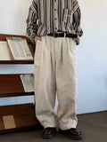 Aidase Vintage Corduroy Pants Men Women Solid Color Wide-leg Thicken Casual Trousers Japanese Versatile Loose Cargo Pants Spring Unisex aidase-shop