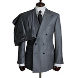 AIDASE  -  Classic Business Men's Suit Wedding Suits Comfort 2-Pieces Stripe Tailor-Made Groom Groomsman Formal Occasions Size Customized aidase-shop