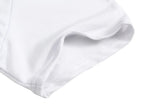 AIDASE  -  Men's Solid Color Short Sleeved Hoodie T-shirt Loose Hip-hop Curved Hem Side Zipper Casual T-shirt Men's Fashion aidase-shop