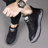 57.29Aidase Luxury Mens Casual Shoes Genuine Leather Outdoor Designer Shoes Fashion Italian Lace up Men Sneakers Tenis Masculino Sport Shoes aidase-shop
