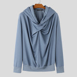 AIDASE  -  Solid Color Men Hooded Sweatshirts Casual Long Sleeve Pullovers Autumn Casual Fashion Loose Jumpers Hoodies Male aidase-shop