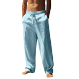 AIDASE  -  Europe and America Autumn Men's Hip Hop Breathable Cotton and Linen Loose Casual Sports Pants aidase-shop