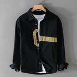 Aidase Fashion Lapel Button Spliced Long Sleeve Vintage Shirts Men's Clothing 2025 Spring New Loose All-match Tops Casual Shirts