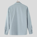 AIDASE  -  Men Shirt Embroidered Lapel Long Sleeve Korean Style Men Clothing Streetwear Loose 2025 Fashion Casual Male Shirts Tops aidase-shop