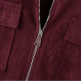 AIDASE  -  Tops Korean Style Fashion Men's Solid Suede Jacket Coats Casual Streetwear Male Loose All-match Long Sleeved Jacket aidase-shop