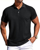 AIDASE  -  Europe And The United States Summer Men Pit Strip Quick-drying Stretch Lapel Polo Shirt Men Polo Shirt Short-sleeved T-shirt Men aidase-shop