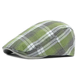 Aidase Four Seasons Cotton Print Newsboy Caps Flat Peaked Cap Men and Women Painter Beret Hats aidase-shop